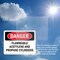 Signmission Flammable ACETYLENE And Propane Cylinders Danger Sign, Plastic, 14in W x 10in L, 2PK OS-2PACK-DS-P-1014-L-2053 - alternate 4